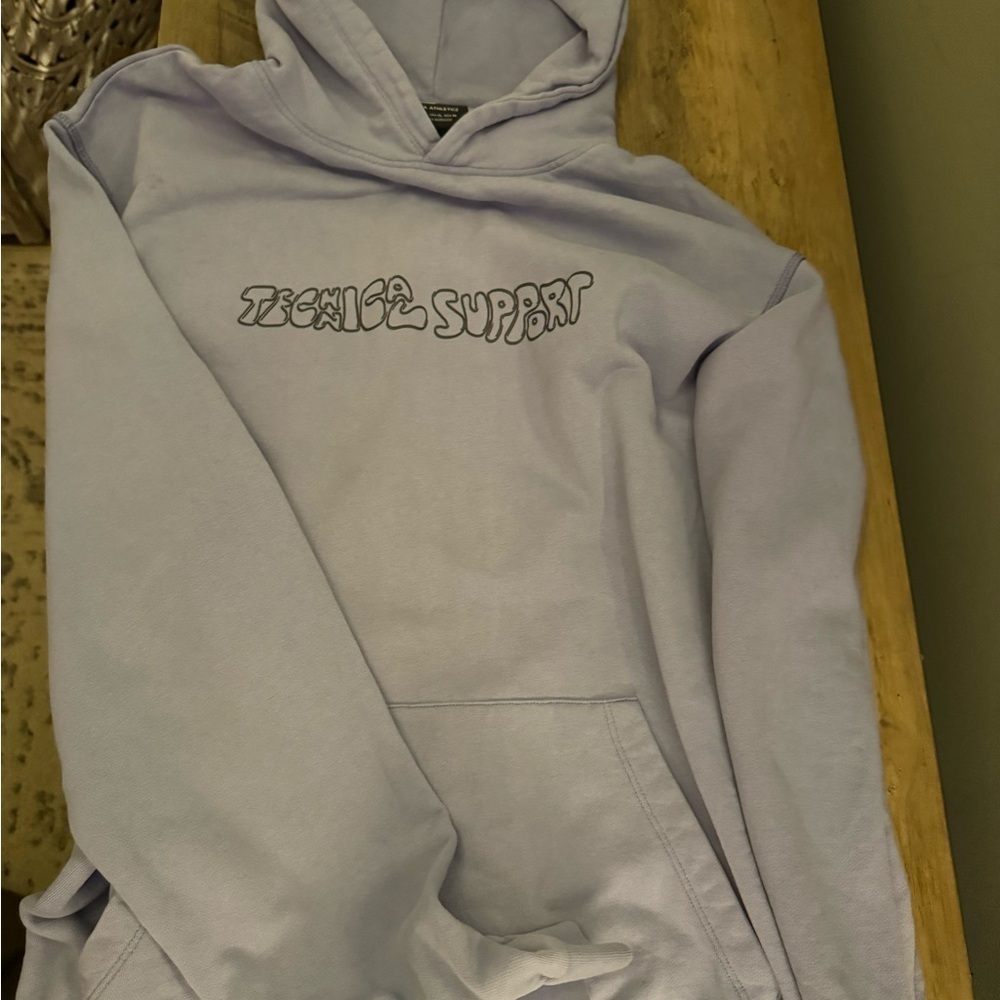 Zara Athleticz Light Gray/Blue Purple Pullover Hoodie - Picture 2 of 10
